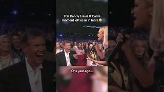 On March 19, 2025, this moment left us in tears! 🥹 #RandyTravis #CountryMusic #CarrieUnderwood