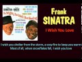 I Wish You Love  Frank Sinatra Lyrics
