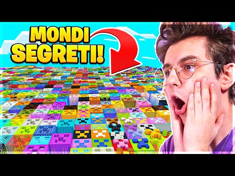 10 HIDDEN WORLDS INSIDE MINECRAFT ITA! TRY THEM!!