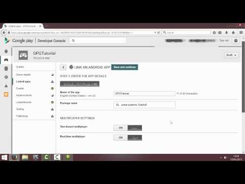 C | Android Cocos Helper Setting Up Google Play Game Services
