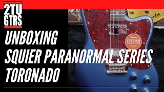 Video thumbnail for Squier Paranormal Series Toronado Unboxing by 2tu Guitars
