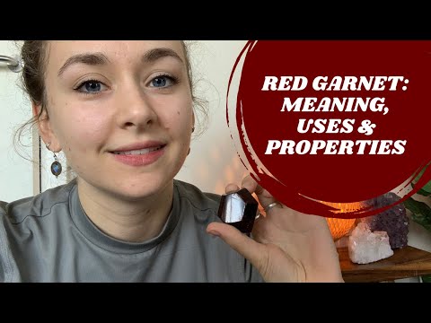 RED GARNET : CRYSTAL HEALING MEANING, USES AND PROPERTIES