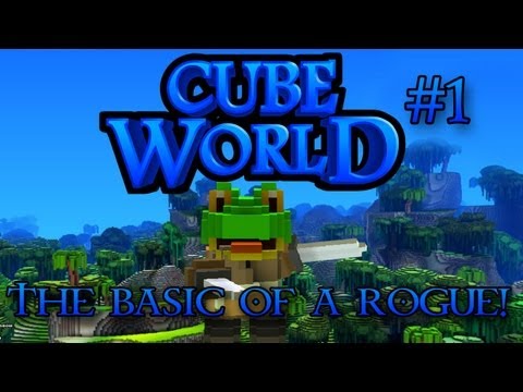 Cube World Lets Play Episode 1 - The Basics of a Rogue!