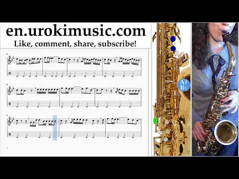 How to Play Saxophone (Alto) Ozuna - Dile Que Tu Me Quieres Tabs Part#2 um-i352
