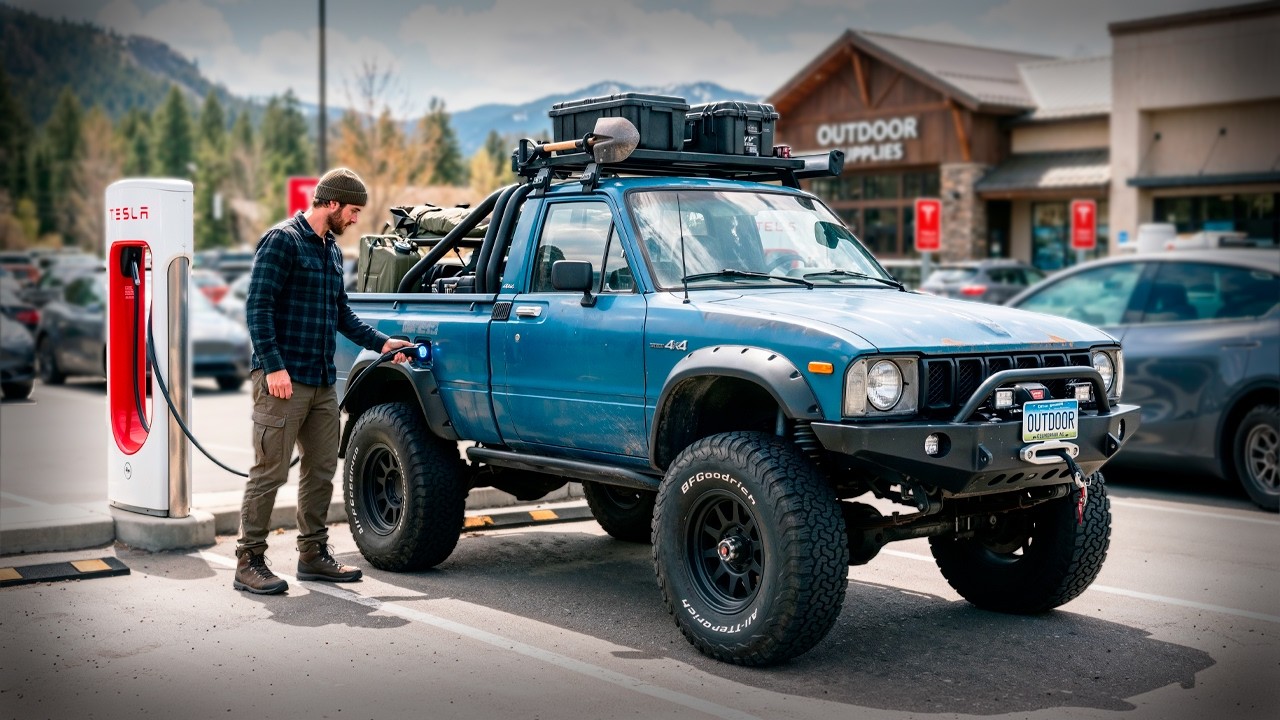 MAN BUILDS a Custom ELECTRIC TOYOTA PICKUP | Full DIY Build by @B_Serious_YT
