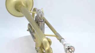 The Edwards X-13 trumpet in satin lacquer