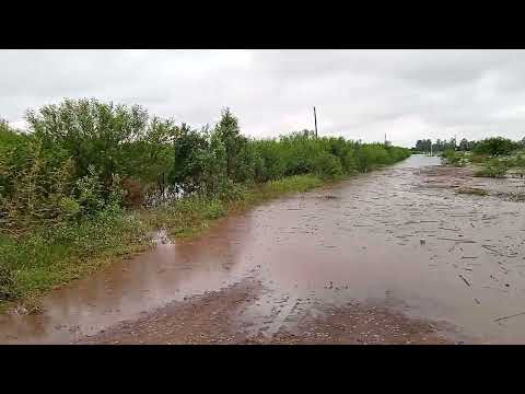 impresionante como avanza el agua,río las toscas santa fe