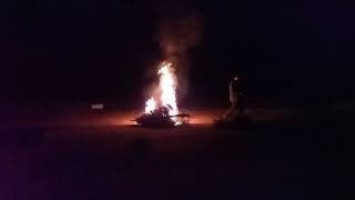 Lighting a Tree With a Blowtorch