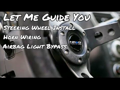 🏎 NRG Steering Wheel Installation Airbag Light Bypass and Horn Wiring On My Lexus IS300