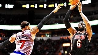 Carmelo Anthony - New York Knicks - LeBron James - Miami Heat