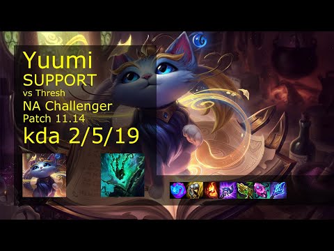 Yuumi Support & Twitch vs Thresh & Kalista - NA Challenger 2/5/19 Patch 11.14 Gameplay