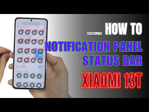 How to Edit Notification Panel | Status Bar Xiaomi 13T