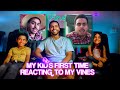 My kids FIRST TIME reacting to my VINES | David Lopez