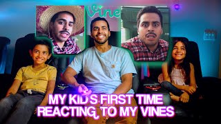 My kids FIRST TIME reacting to my VINES | David Lopez