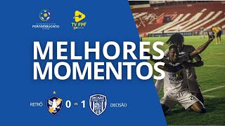 MELHORES MOMENTOS: RETRÔ 0 X 1 DECISÃO | 7ª RODADA | PERNAMBUCANO 2026