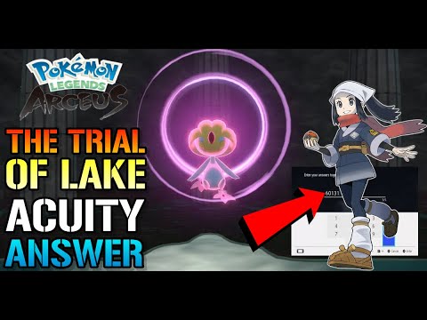 Pokemon Legends Arceus: The Trial Of Lake Acuity Answer! How To Get Uxie's Claw