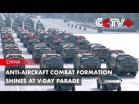 Anti-Aircraft Combat Formation Shines at V-Day Parade
