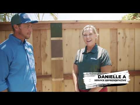 Wood Fence Painting Process