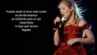 Jackie Evancho &quot;Can you feel the love tonight&quot; subtitulada