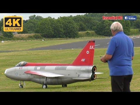 GIANT SCALE RC English Electric Lightning JET (*TWO TURBINE ENGINES*) [*UltraHD and 4K*]