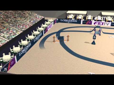 Longines FEI World Cup™ Jumping 2014/15 - Bordeaux - Round One Course Animation