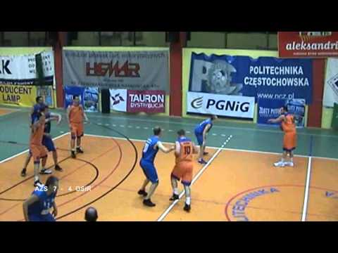 OZKosz Cz-wa Liga Okręgowa 2011/2012  1 runda play-off  04.04.12 CTC AZS Cz-wa - OSiR K-ck 1 kwarta