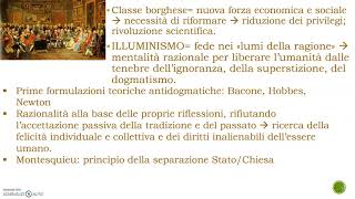 LETTERATURA ITALIANA: IL SETTECENTO: inquadramento storico e culturale