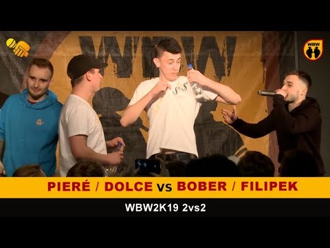 Bober/Filipek 🆚 Pieré/Dolce 🎤 WBW 2019 2vs2 (freestyle rap battle)