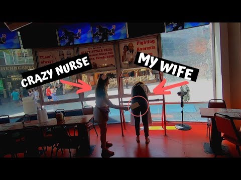 My Wife Got Hit By A Lady In Las Vegas At The Heart Attack Grill!