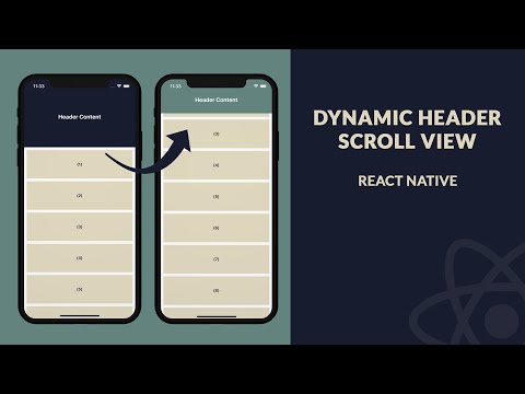 Dynamic Header Scroll View React Native Speed Code Tutorial Reactnative