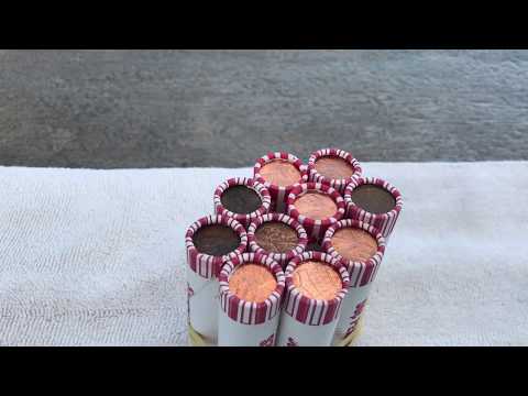 Road Trip: Pennies In Paradise - Coin Roll Hunting A $25 Penny Box