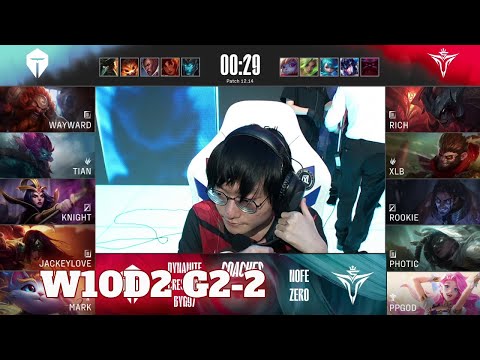 TES vs V5 - Game 2 | Week 10 Day 2 LPL Summer 2022 | Top Esports vs Victory Five G2