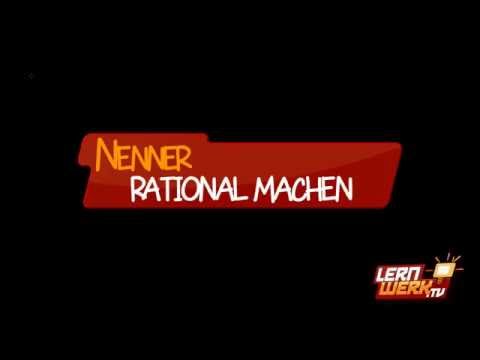 Nenner rational machen by Lernwerk.TV