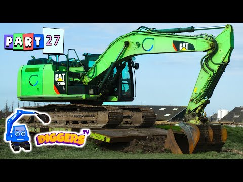 Wonderful Diggers For Kids | Crawler Excavators, Loaders, Dump Trucks