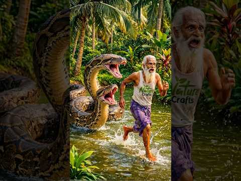 I Built a Secret Survival House Inside a Giant Tree Trunk in Anaconda Territory 🐍🌳