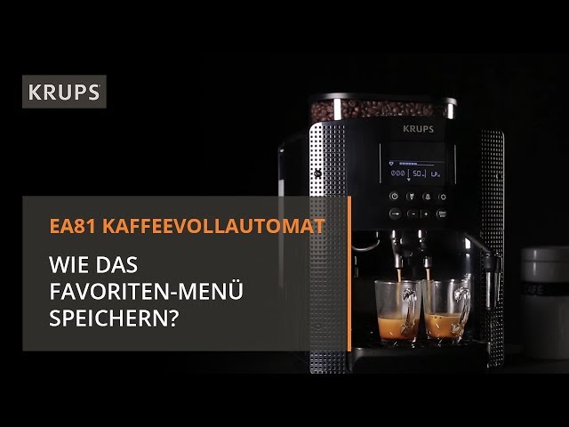 Vidéo teaser pour KRUPS Espresso-Kaffee-Vollautomaten - Favoriten Menü