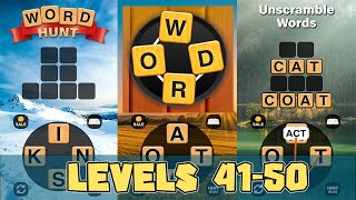 Word Hunt Levels 41 - 50 Answers