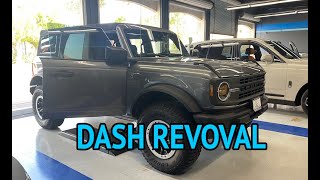 2021 Ford Bronco Sasquatch Radio Dash Removal
