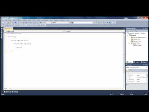 C Programming  - Tutorial 9 (Nested For Loops)