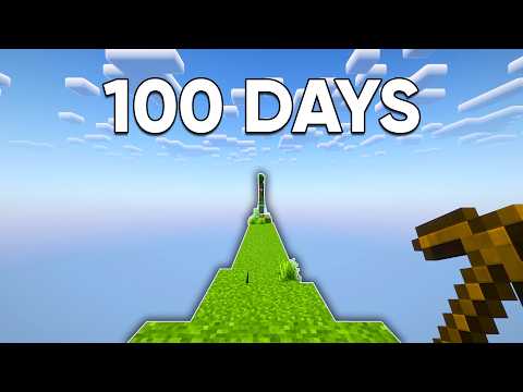I Survived 100 Days on a Straight Line in Minecraft Hardcore