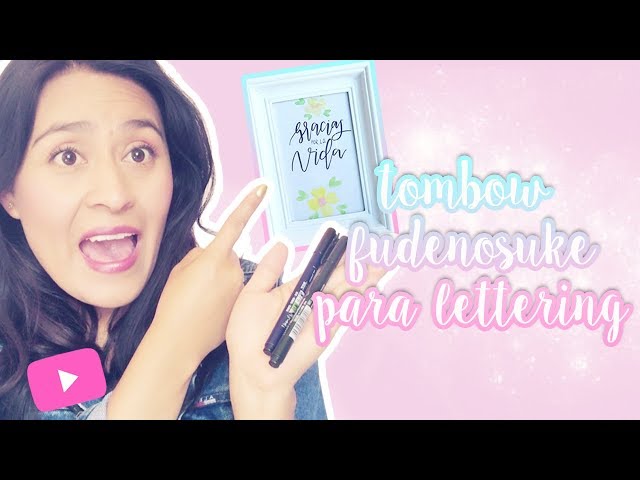 Vídeo relacionado con Tombow Set Fudenosuke Trilogy, Contenido: 3 Fudenosukes punta dura, flexible y gris, para caligrafía, lettering, bocetos, WS-BHS-3P