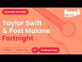 Taylor Swift & Post Malone - Fortnight (Acoustic Karaoke)