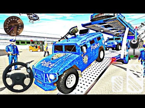 Grand Police Transport Truck - Real Police Car Driving Simulator 3D