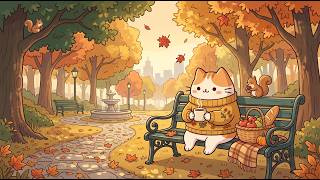 Autumn Lofi for Work | Cozy Cat Morning Focus Beats