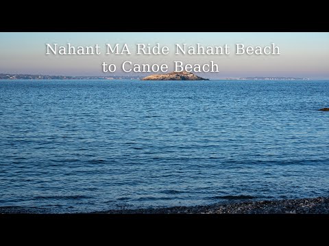 [4K] Fall Bike Ride through Nahant Massachusetts from Nahant Beach to Canoe Beach
