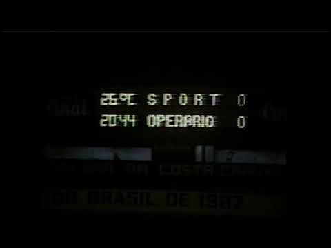Sport PE 1x1 Operário PR  fundo do Baú Brasileiro Série B 1990