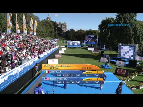 Sergio Pagni v Rodger Willet Jr. – compound men semifinal | Edinburgh 2010 Archery World Cup Final