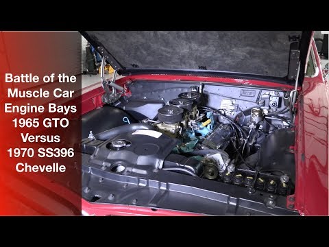 Battle of the Muscle Car Engine Bays - GTO versus SS396 Chevelle