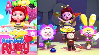Download lagu Epic Ballet Show! Can She Save the Honey Party? | Rainbow Ruby - WildBrain | Full Episodes for Kids mp3