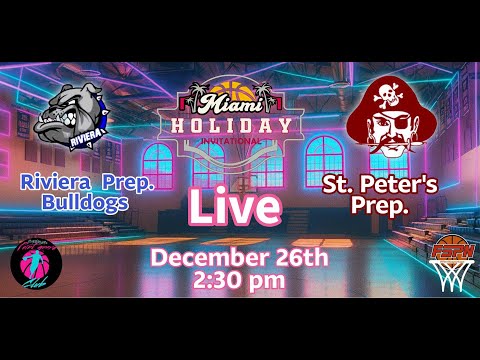 Miami invitational basketball tournament Saint Peter’s prep from New Jersey vs  Riviera prep Miami